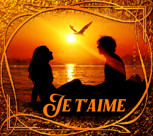 gif animé je t'aime couché de soleil